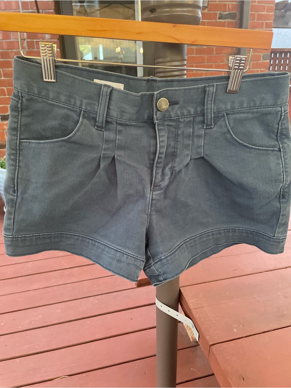 Gap Denim Pleated Short - RARE - Slate Blue